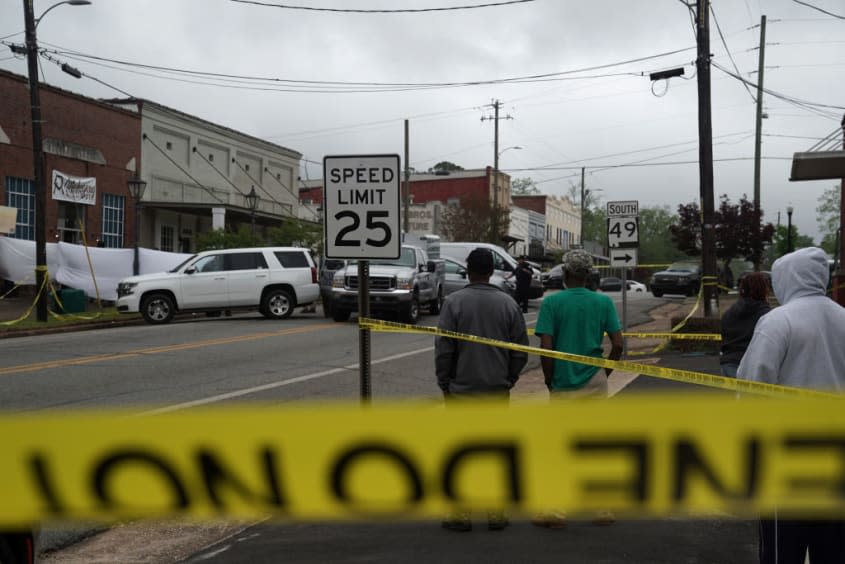 Dadeville, Alabama, following a mass shooting. 