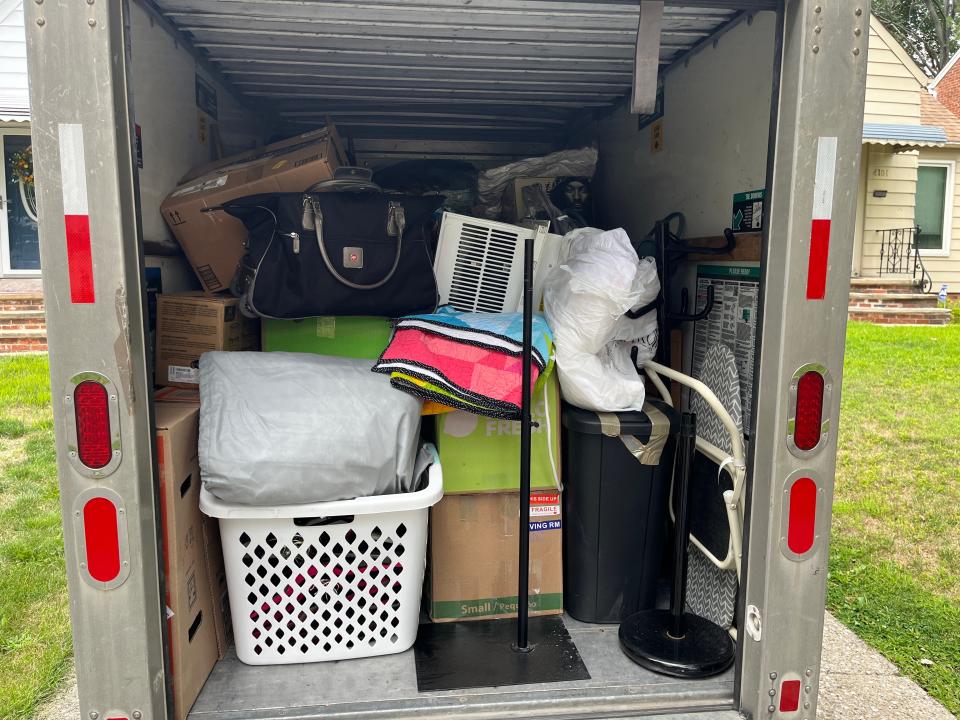 A packed UHaul