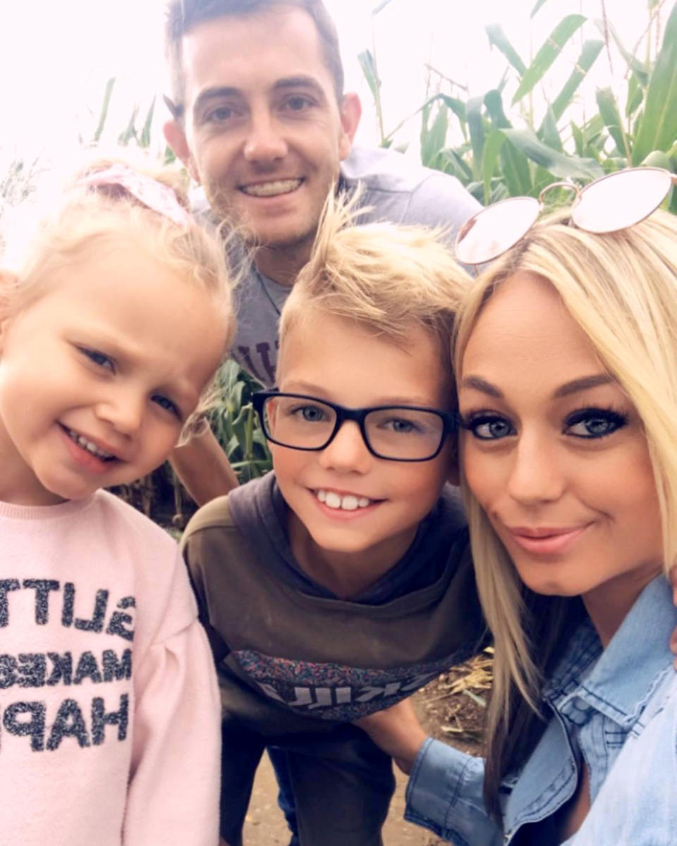 PIC FROM Caters News - (PICTURED:Ella, 5, Â from Gravesend, Kent, with her mum Jade Rodford, 30,  dad Sean, and brother Harry) - This is the home video that every parent needs to watch â which saved the life of this mumâs little girl. Jade Rodford, 30, said doctors thought her daughter Ella, 5, had a severe cold when she fell ill. But sensing something was wrong, Jade recorded a 20 second clip of her baby girl which showed doubting doctors that she had all the signs of deadlyÂ sepsis.SEE CATERS COPY