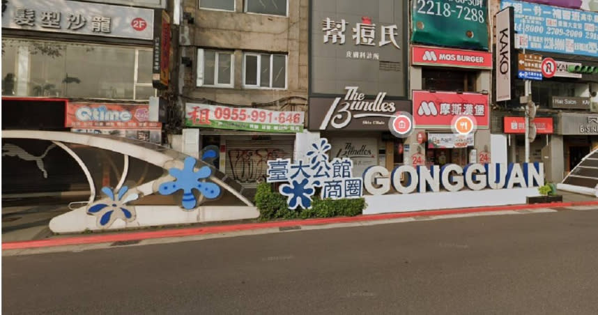近日有一名網友在網路上發文，表示在公館商圈的某店家旁邊，竟出現「台灣六大毒蛇」之一的龜殼花幼蛇。（示意圖／GoogleMap）