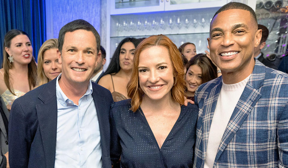 Jay Sures, Jen Psaki and Don Lemon at White House Correspondents.