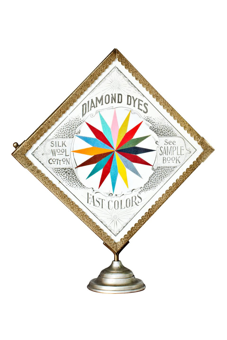 Early-20th-Century Diamond Dyes Color Card
