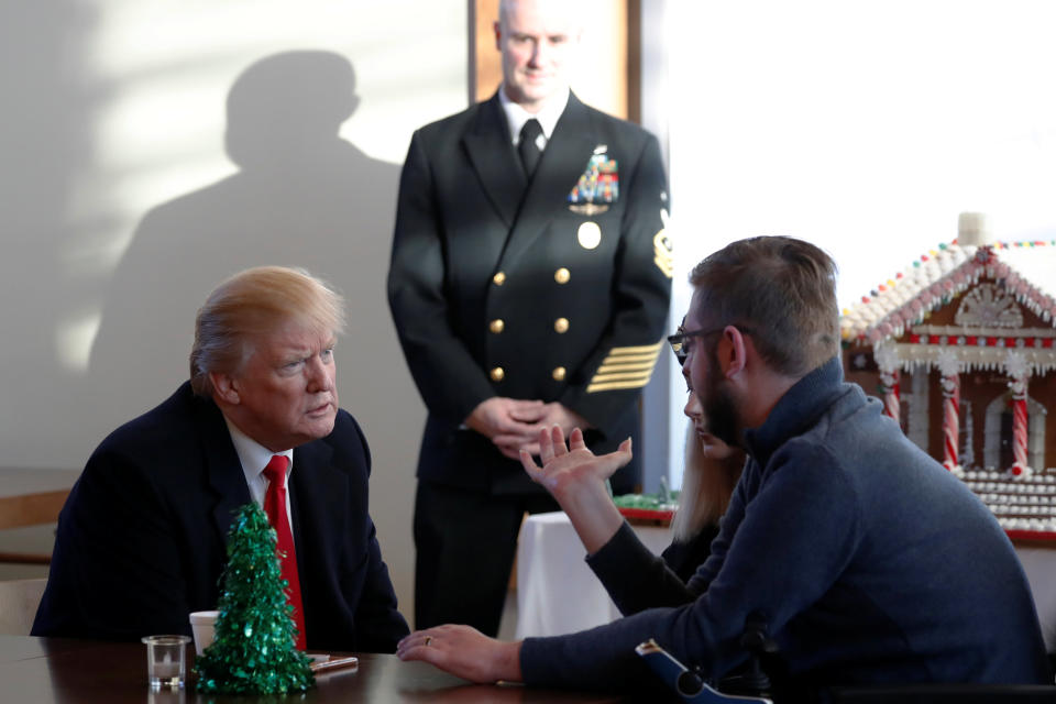 Trump visits Walter Reed National Military Medical Center