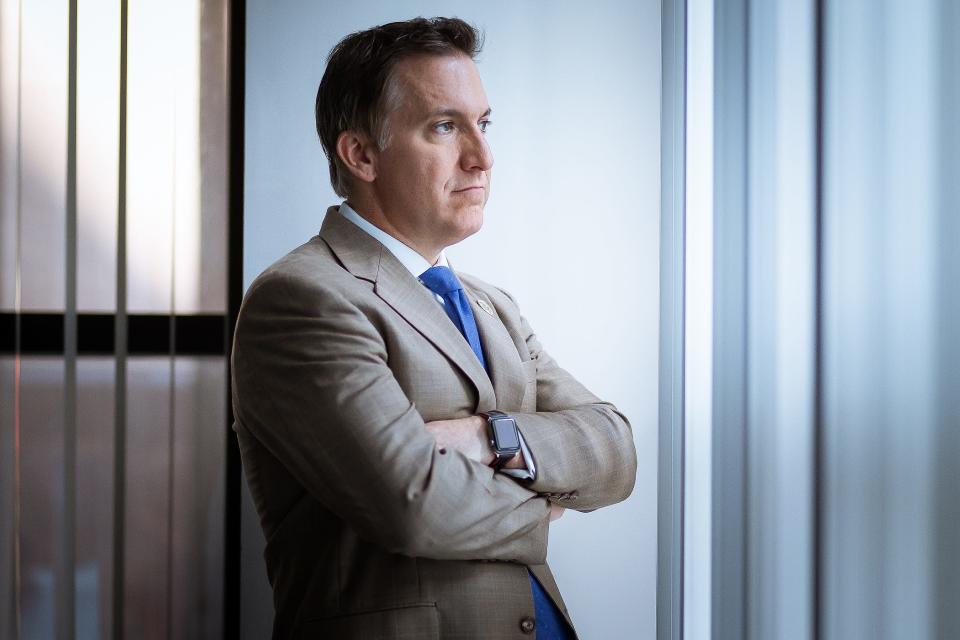 State Attorney Dave Aronberg in a portrait at the State Attorney's Office in West Palm Beach, Fla., on February 6, 2023.