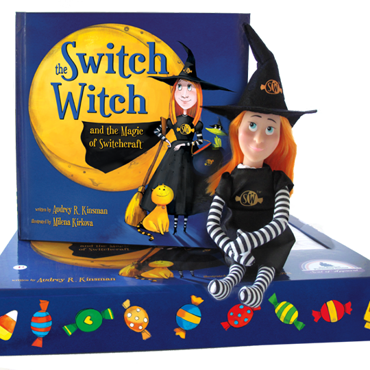 Author Audrey Kinsman wrote <i><a href="http://switchwitches.com/" target="_blank">The Switch Witch and the Magic of Switchcraft</a></i>&nbsp;to&nbsp;promote a healthier and more inclusive Halloween for kids. The story and toy witch encourage kids to switch out their excess Halloween candy for a fun toy or book.<br /><br />Kinsman's book was inspired by her son's disappointment&nbsp;with trick-or-treating due to his food allergy. <a href="http://switch-witch.com/" target="_blank">Other authors</a> have written about the&nbsp;tradition of "switch witches" and have made similar products, too.