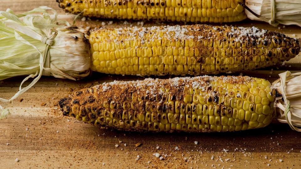 Grilled Corn with Cheesy Taco-Spiced Butter