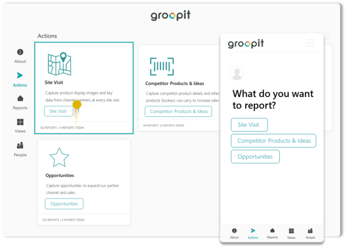 Groopit data gathering example