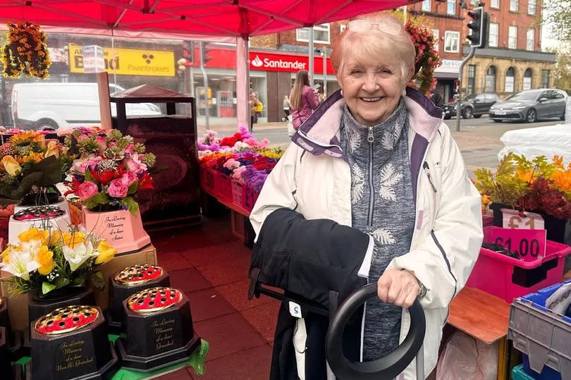 Doreen Turner outside Bootle Strand