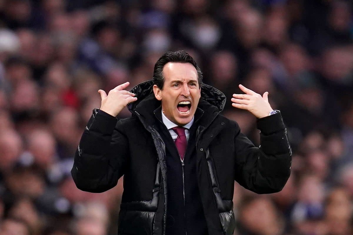 Aston Villa manager Unai Emery is after a winger in January. (John Walton/PA) (PA Wire)