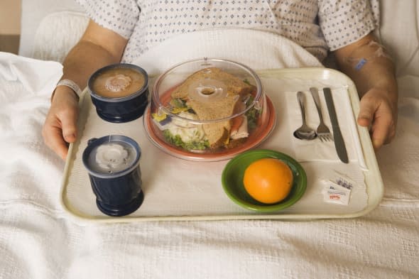 Patient with hospital food