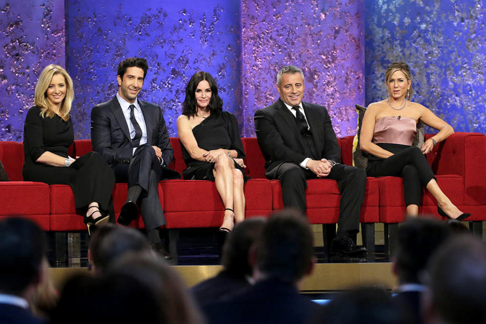 Lisa Kudrow, David Schwimmer, Courteneey Cox, Matt LeBlanc and Jennifer Aniston