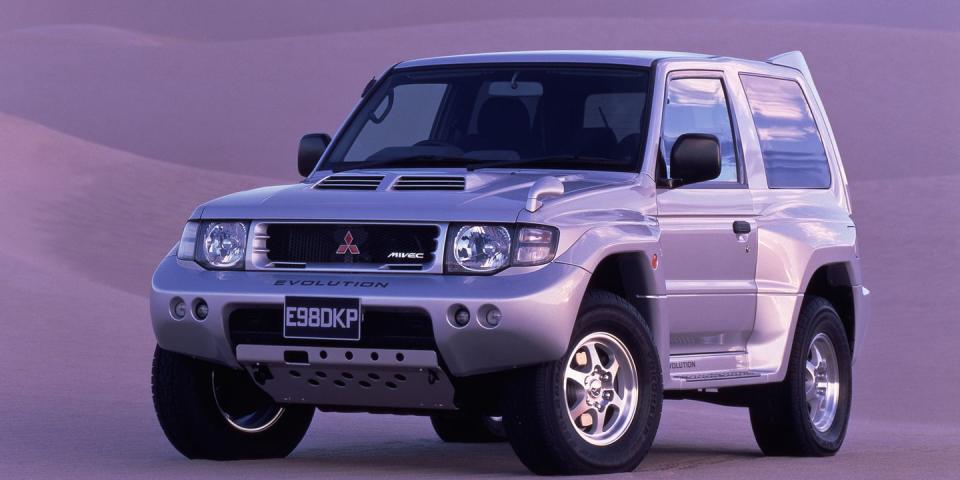 <p>You might've forgotten about the Pajero, and that's okay. We didn't get its coolest variant, the Evolution, here in the U.S. But <a href="https://www.roadandtrack.com/car-culture/classic-cars/a14406460/the-pajero-evolution-is-proof-mitsubishi-can-build-an-exciting-off-roader/" rel="nofollow noopener" target="_blank" data-ylk="slk:we did drive one;elm:context_link;itc:0;sec:content-canvas" class="link ">we did drive one </a>a while ago, and loved it. </p>