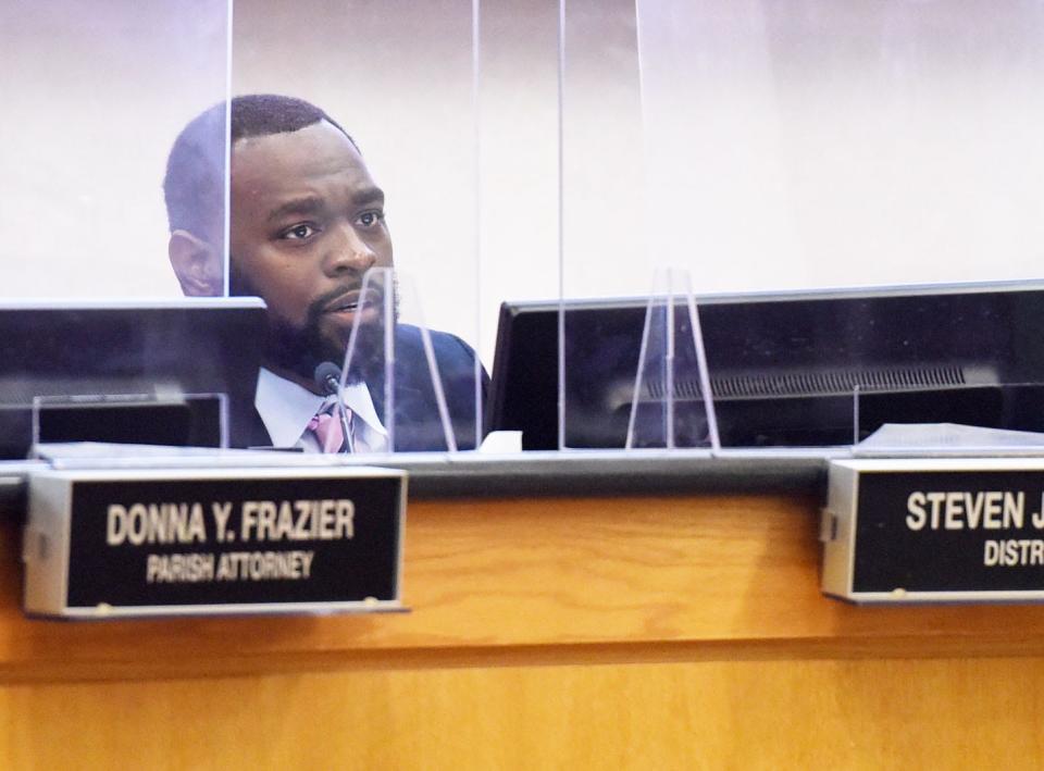 Commissioner Steven Jackson, district 3, during the Caddo Parish Commission meeting, Thursday afternoon, October 21, 2021. 