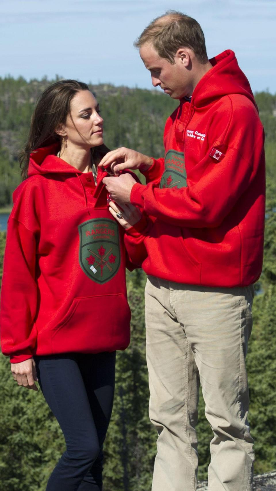 Prince William and Kate Middleton's matching hoodies