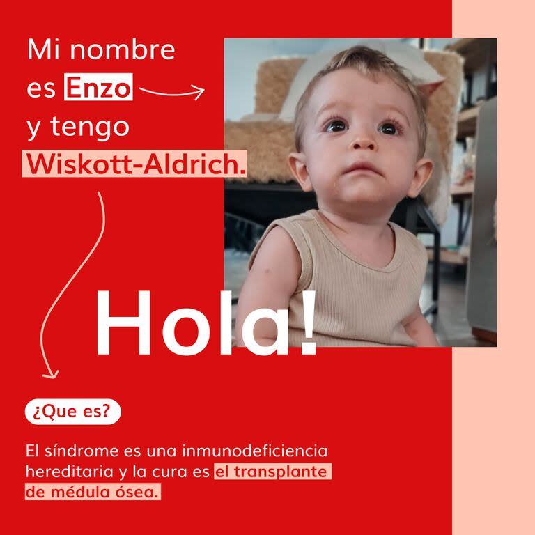 La campaña de difusión que emprendieron los padres de Enzo empezó hace algunos meses