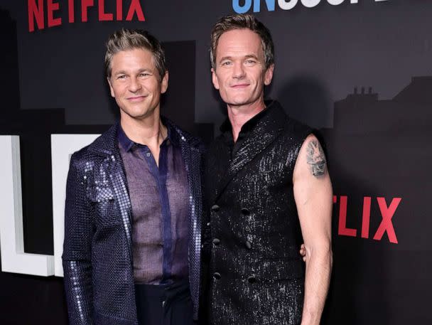 PHOTO: David Burtka, left, and Neil Patrick Harris attend Netflix's 'Uncoupled' Season 1 New York Premiere at Paris Theater on July 26, 2022 in New York City. (Jamie Mccarthy/Getty Images, FILE)