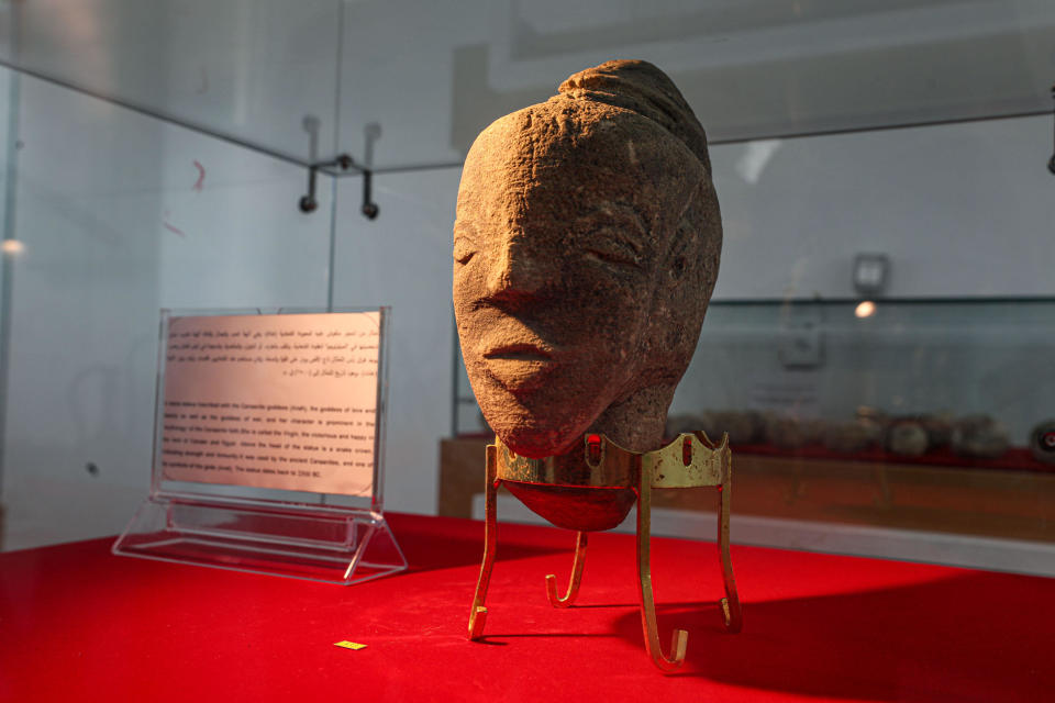 A sculpture of Canaanite goddess 