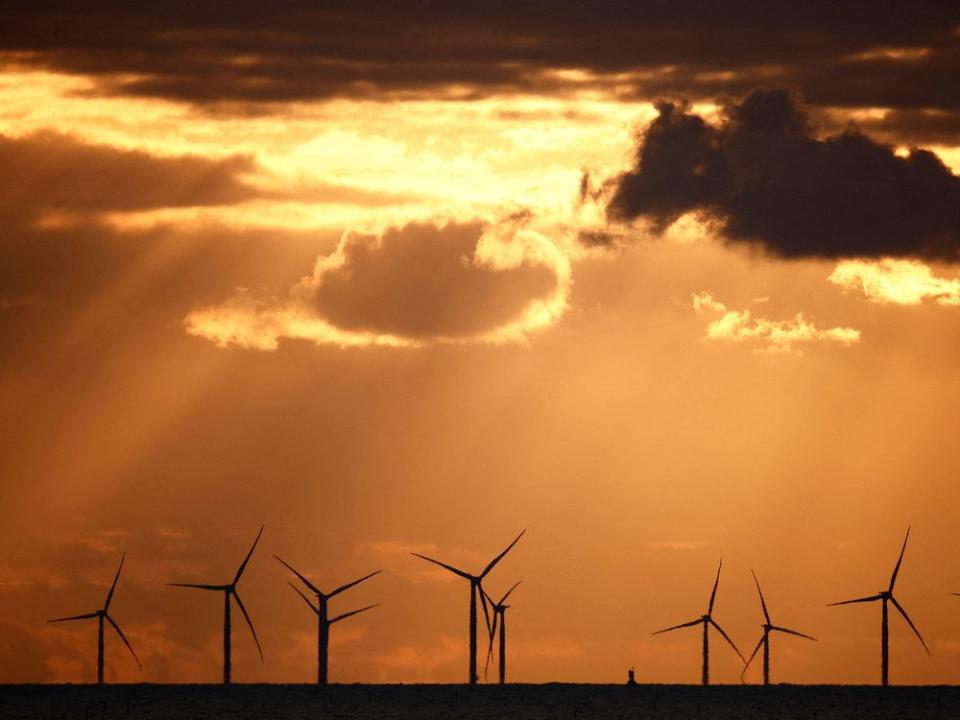  A wind farm in France.