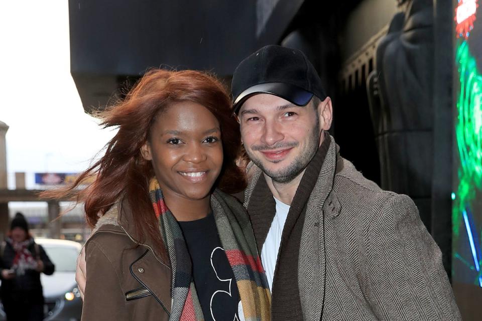 Oti Mabuse and husband Marius Lepure photographed in 2017 (PA)