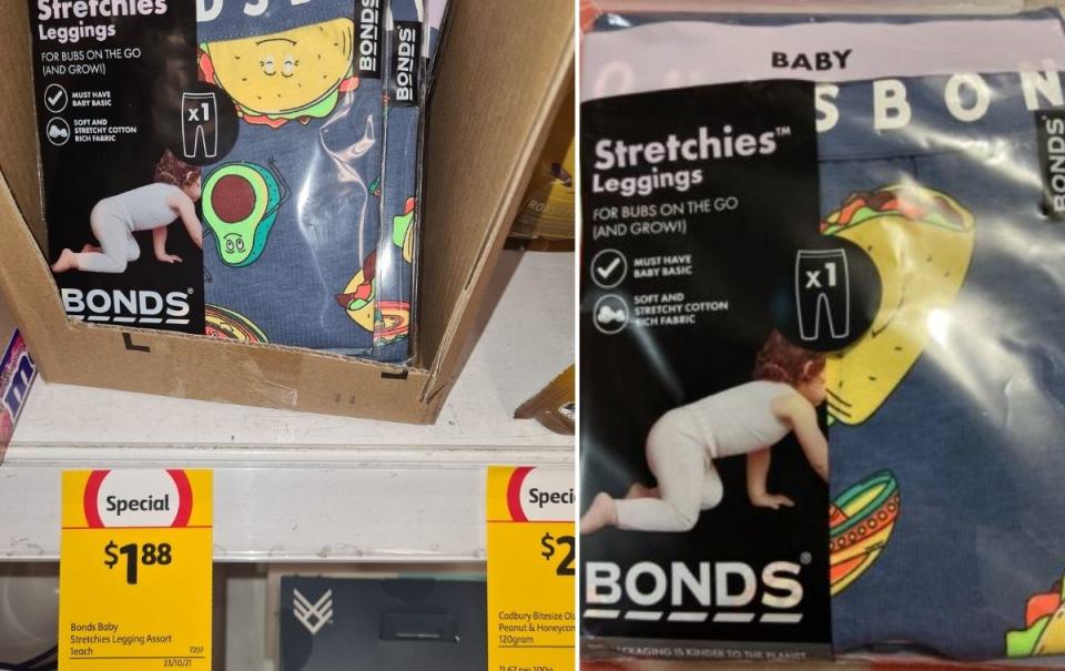 Shoppers have picked up popular Bonds clothing for as little as $1 from their local Coles. Image: Facebook