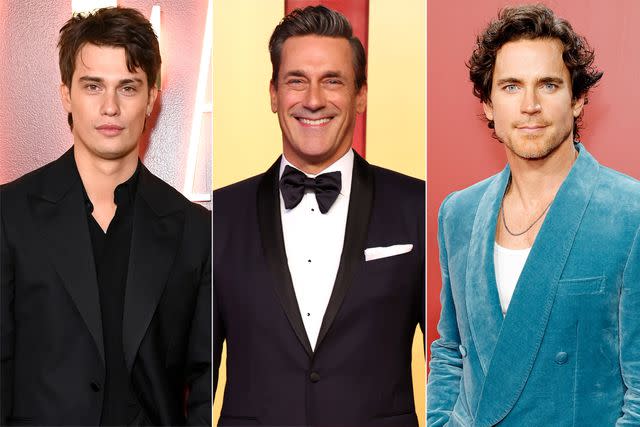 <p>Jon Kopaloff/Getty; Amy Sussman/Getty; Frazer Harrison/Getty</p> Nicholas Galitzine , Jon Hamm, and Matt Bomer