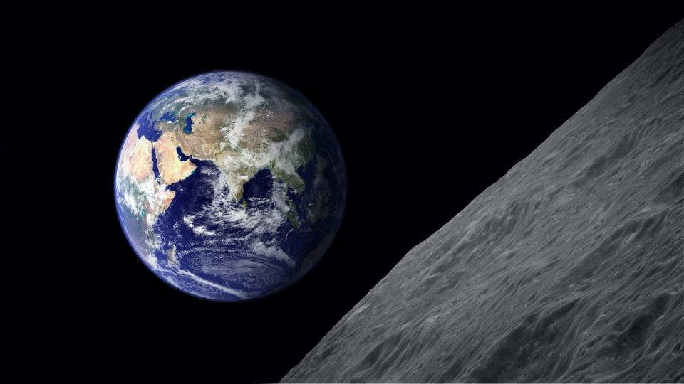 Earth from moon