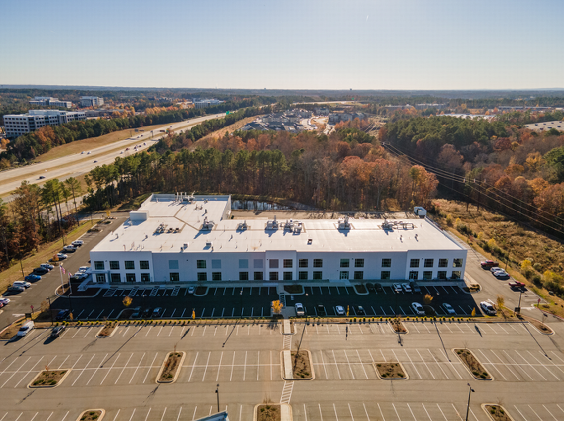 Pfizer’s new gene-therapy facility in Durham, N.C. The pharmaceutical giant opened the new facility on Dec. 15, 2021.