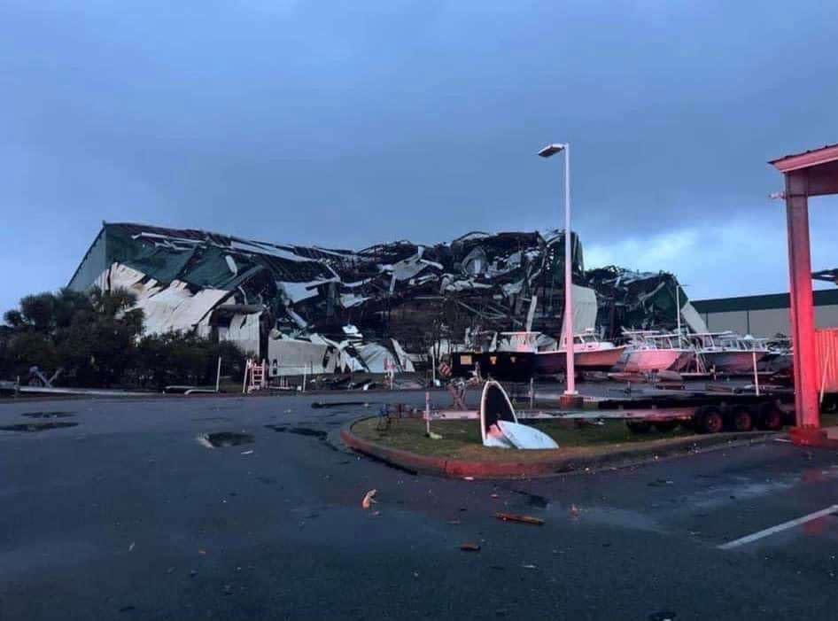 The Bay County Sheriff's Office shared images of storm destruction from the Florida Panhandle.