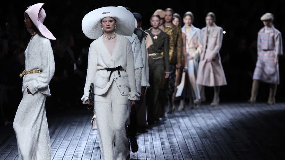 Models walk the runway during the Chanel show as part of Paris Fashion Week in Paris, France on March 5, 2024. - Pascal Le Segretain/Getty Images