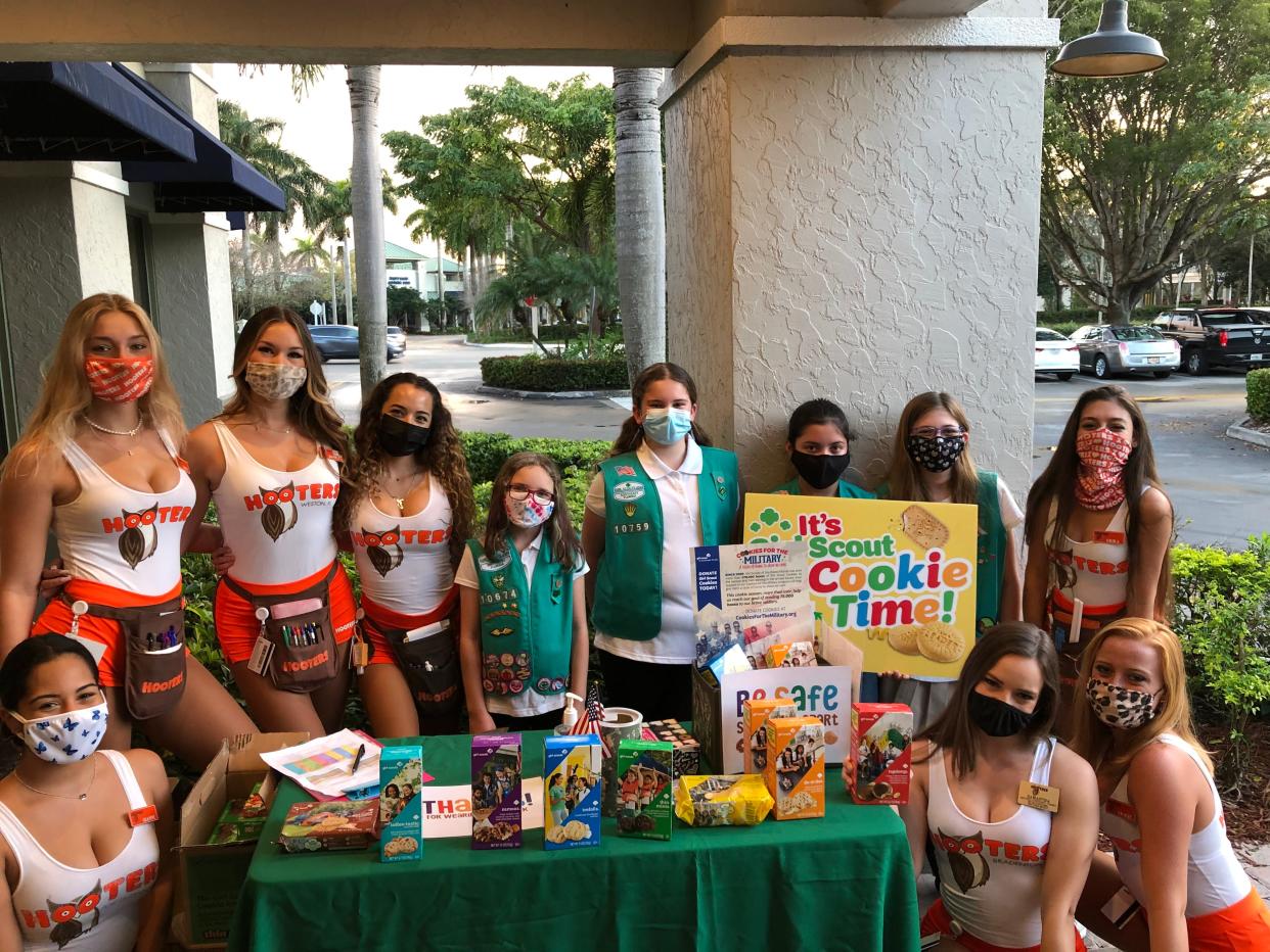 Hooters restaurants are partnering this weekend with the Girl Scouts of Gulfcoast Florida to help with their annual fundraising efforts.