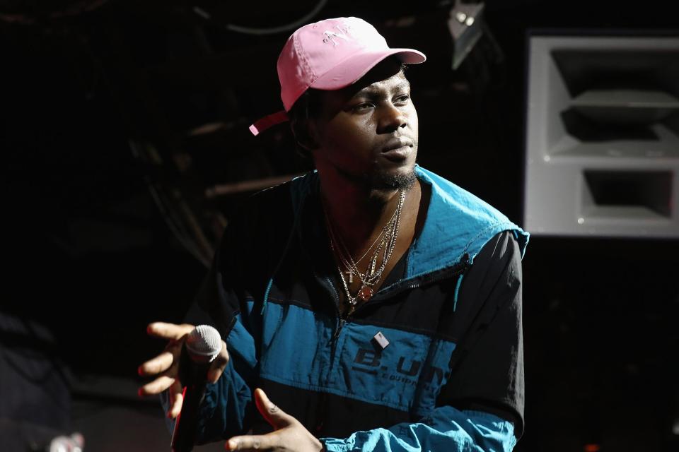 Rapper Theophilus London performs onstage GREY GOOSE Vodka Hosts The Inaugural Mic50 Awards at Marquee on June 18, 2015 in New York City.