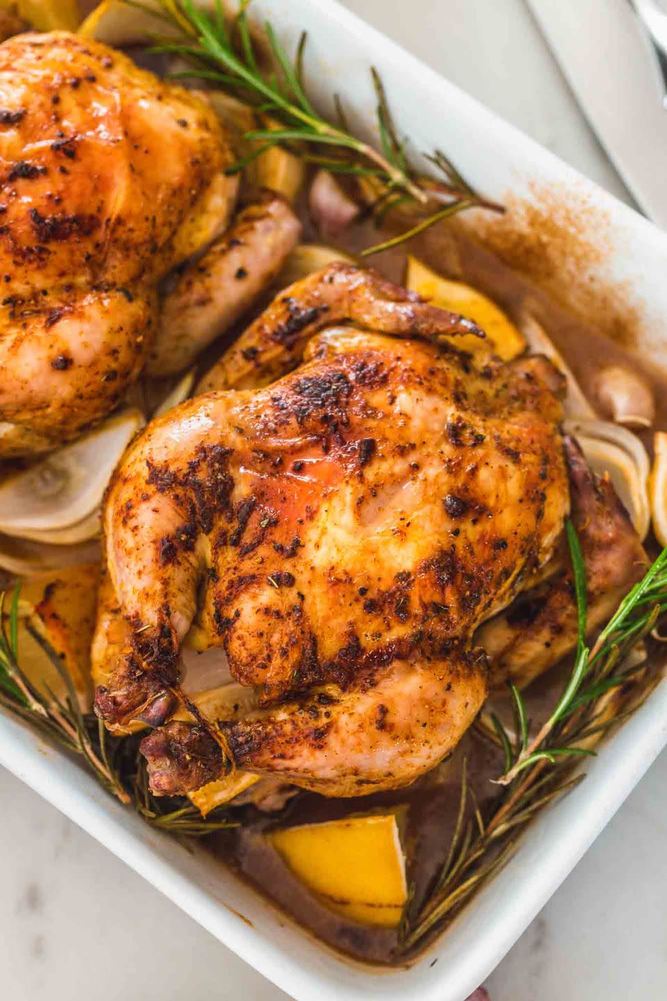 Roasted Cornish Hens