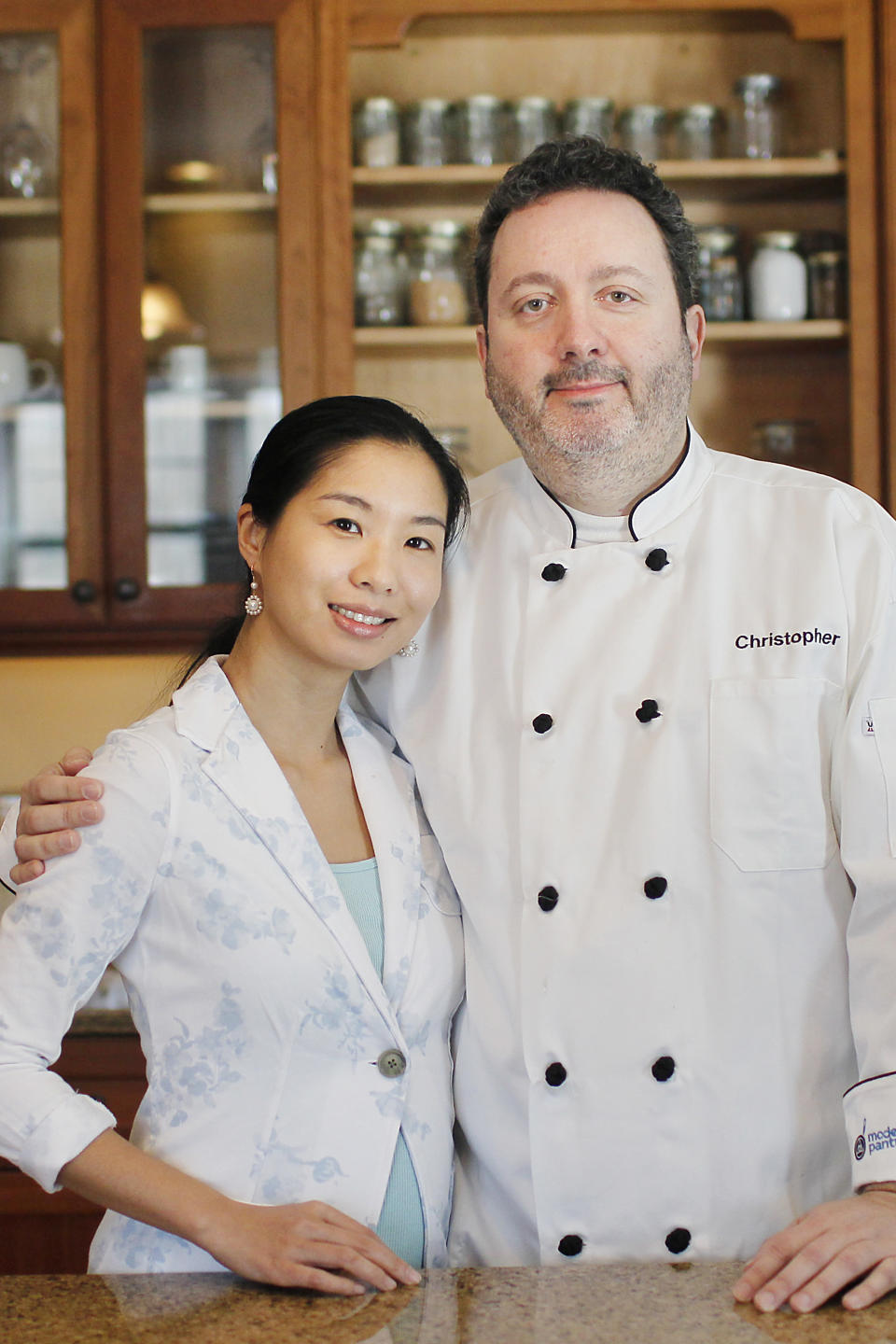 This Thursday, Feb. 21, 2013 photo shows Modernist Pantry co-owners Christopher Anderson and his wife Janie Wang at their home in Eliot, ME. Anderson, a software developer by trade, launched Modernist Pantry with his wife two years ago when he couldn't find the ingredients needed for his culinary dabbling. Today, Modernist Pantry carries more than 300 ingredients in quantities tailored to the home kitchen, as well as equipment. (AP Photo/Cheryl Senter)