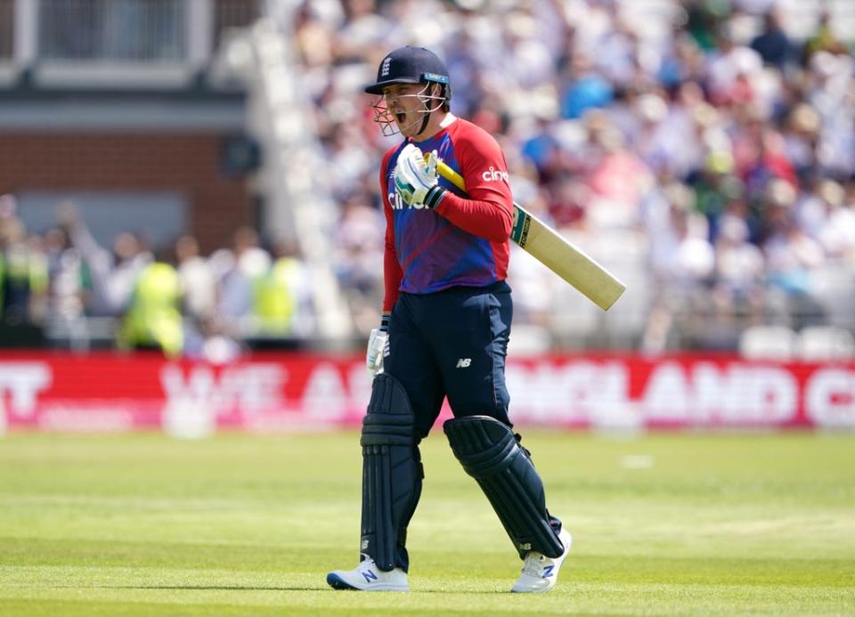 Jason Roy helped England to a competitive total (Zac Goodwin/PA) (PA Archive)