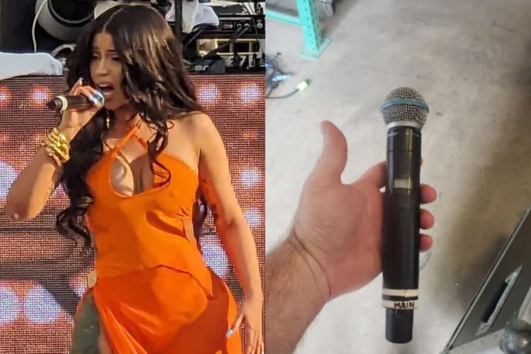 Cardi B, la famosa cantante de rap, reaccionó con rabia luego que una mujer la agrediera (Foto Twitter @Alexandra_CZ_19)