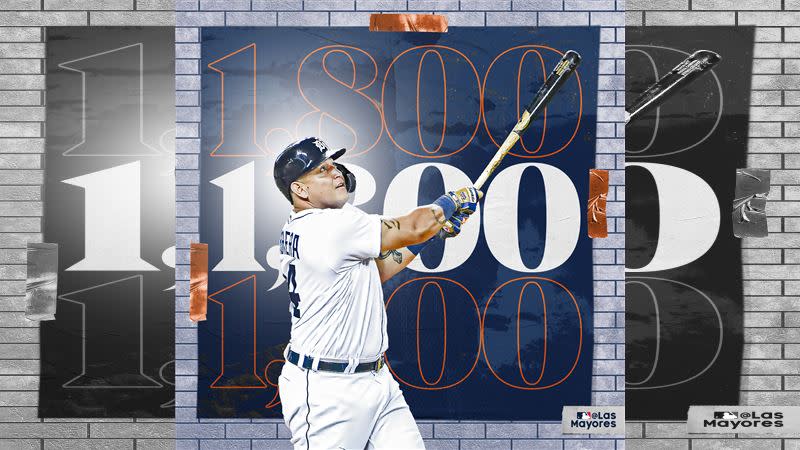 卡布瑞拉（Miguel Cabrera）達成生涯1800分打點。（圖／翻攝自MLB推特）