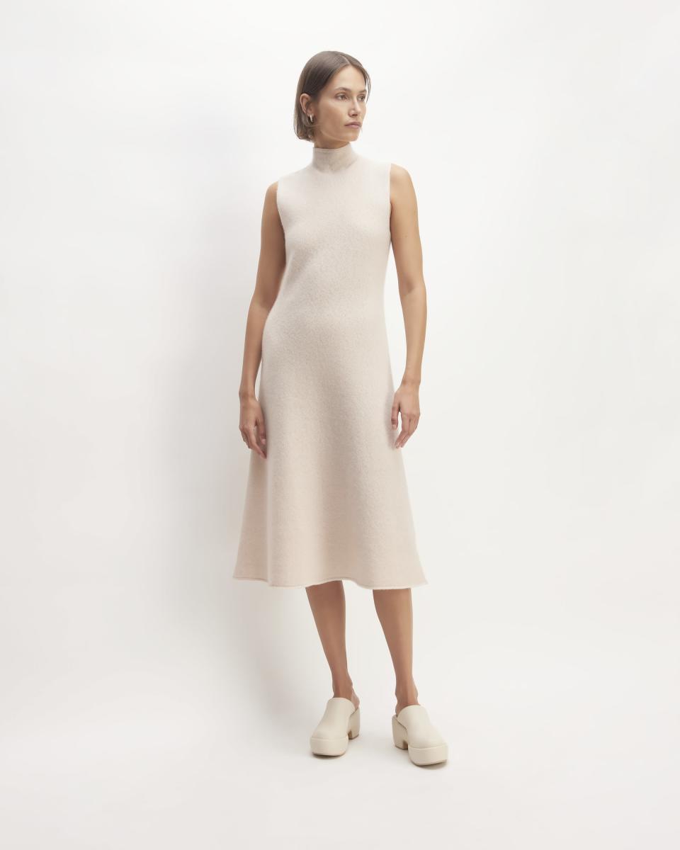 <p><a href="https://go.redirectingat.com?id=74968X1596630&url=https%3A%2F%2Fwww.everlane.com%2Fproducts%2Fwomens-cozy-stretch-slvls-midi-dress-whisper-pink&sref=https%3A%2F%2Fwww.cosmopolitan.com%2Fstyle-beauty%2Ffashion%2Fg45575441%2Fbest-sweater-dresses%2F" rel="nofollow noopener" target="_blank" data-ylk="slk:Shop Now;elm:context_link;itc:0;sec:content-canvas" class="link ">Shop Now</a></p><p>The Cozy-Stretch Sleeveless Midi Dress</p><p>everlane.com</p><p>$148.00</p>