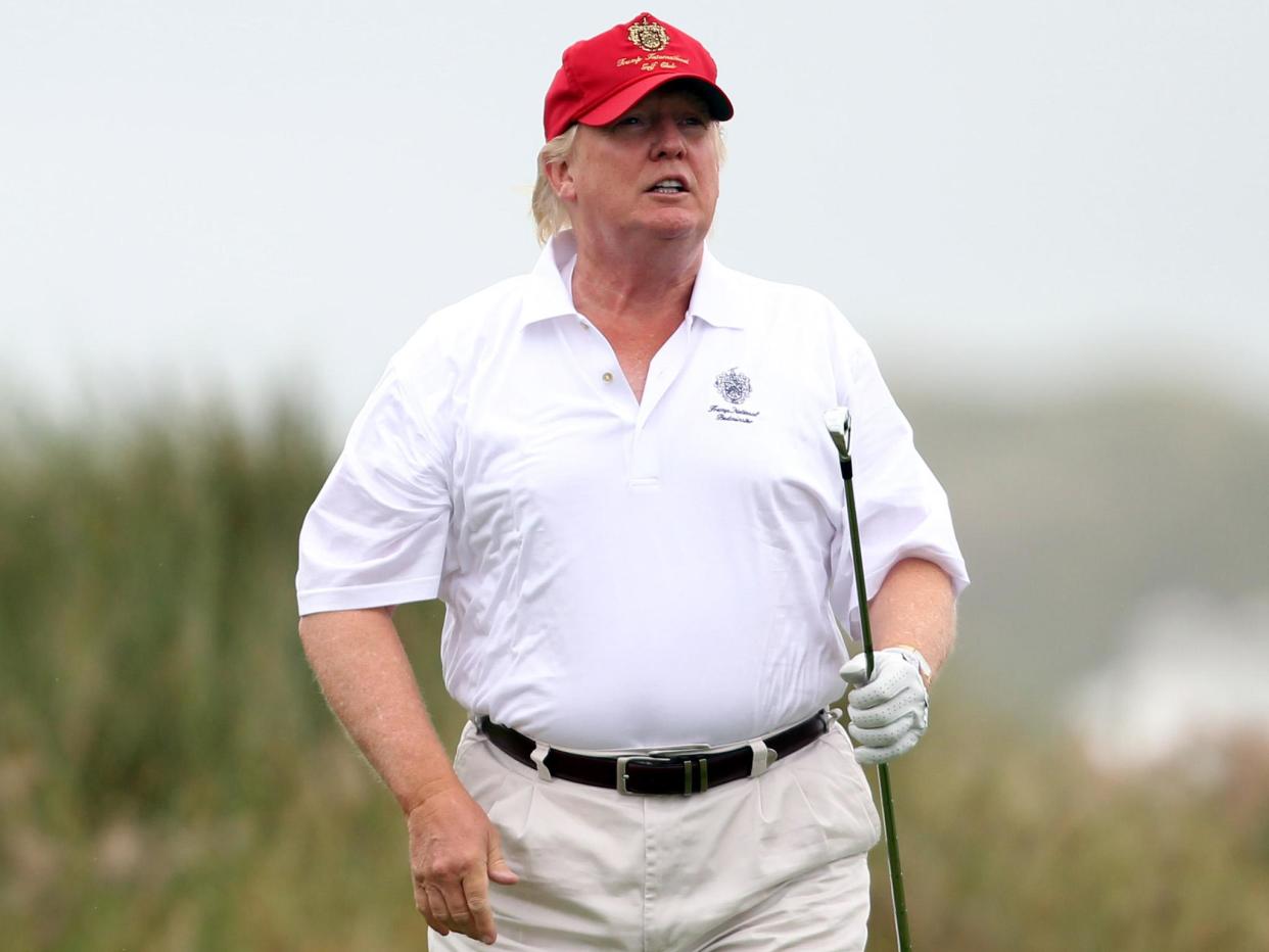 Donald Trump has enjoyed many rounds of golf at his various courses since he became president: Ian MacNicol/Getty Images