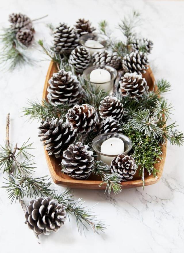 A New Years Centerpiece Craft using Pine Cones – Sustain My Craft