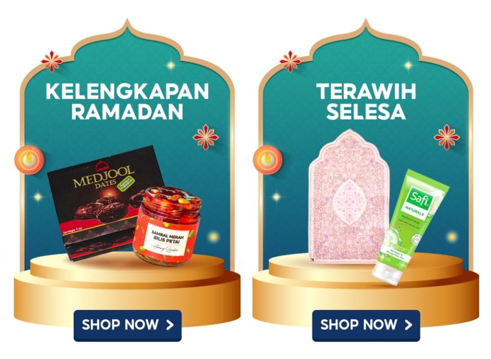 A variety of dates and prayer essentials will be on offer at 'Ramadan Bersama Shopee'. — Picture courtesy of Shopee