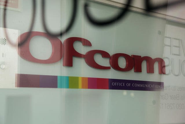 An Ofcom sign