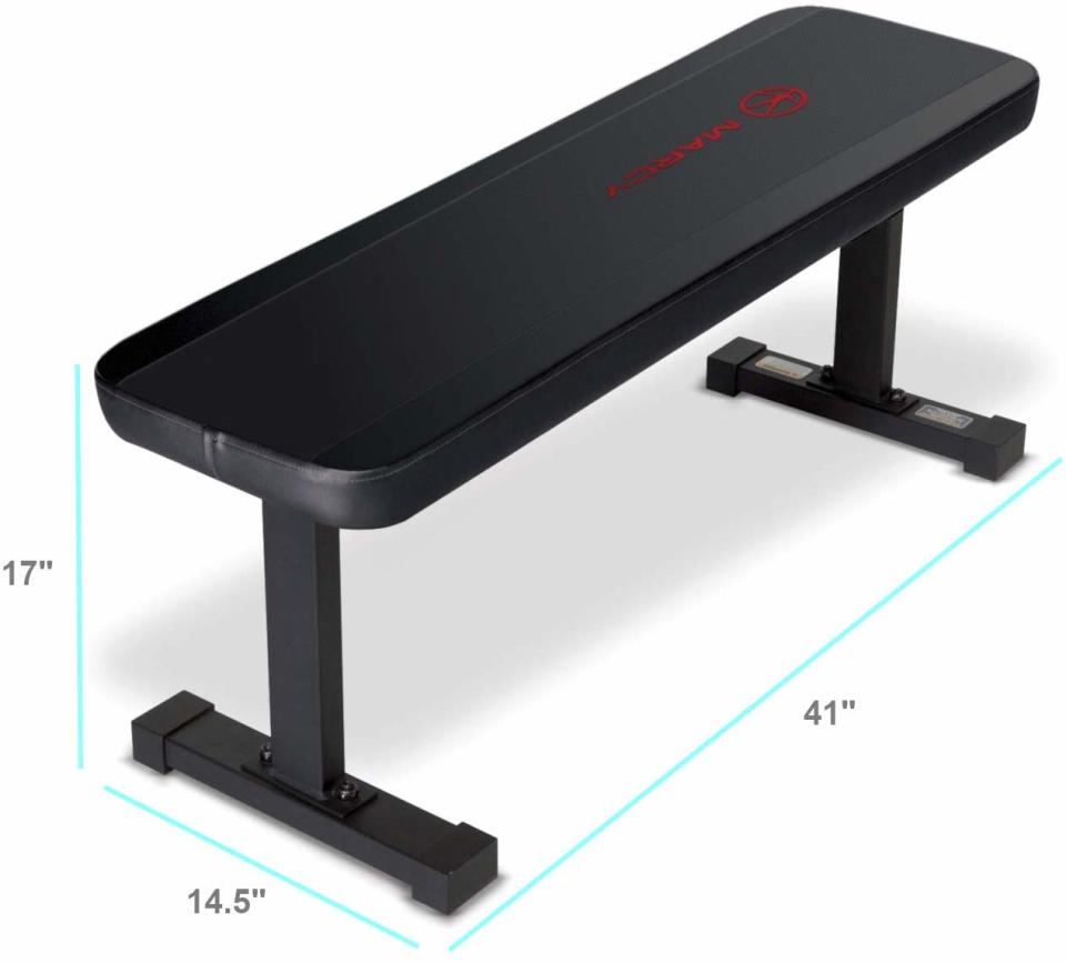 An exercise bench is a versatile piece of equipment for any home gym. 