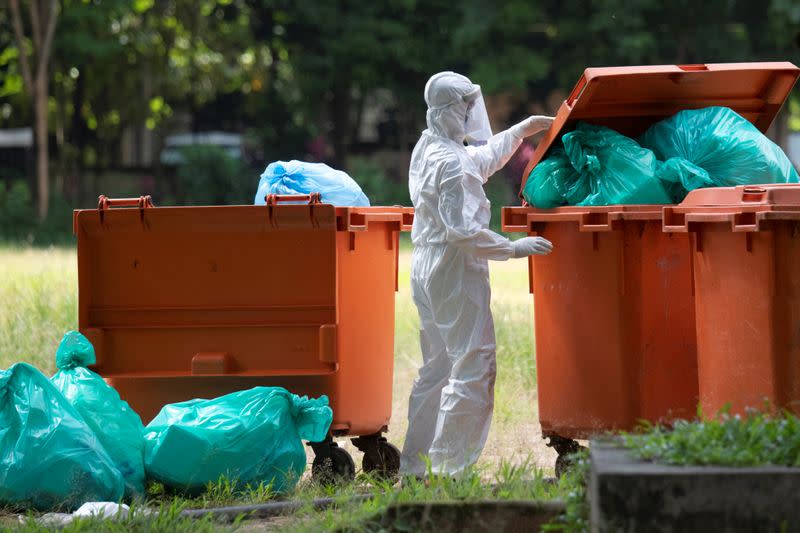 Quarantine centre amid COVID-19 in Yangon