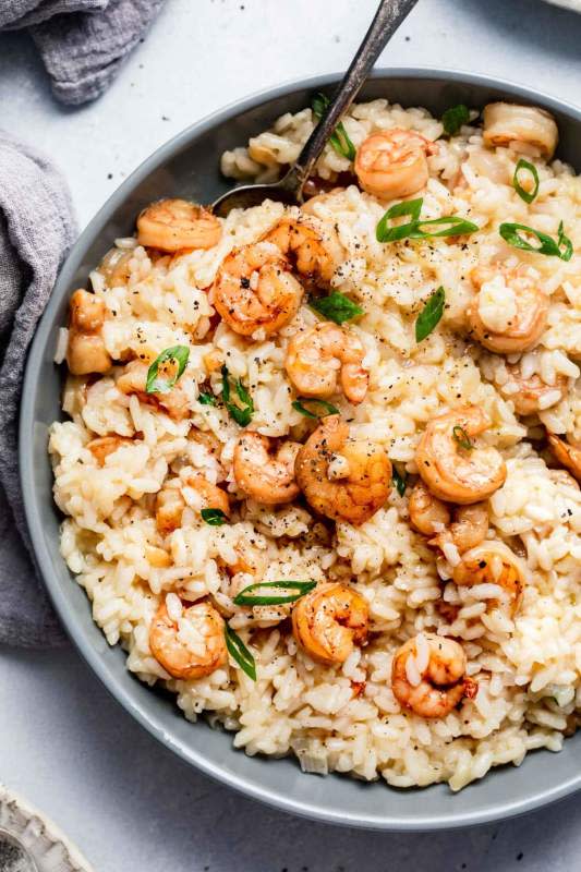 <p>This shrimp risotto has a rich seafood flavor and is deliciously creamy. It's easy to make at home and perfect for an elegant dinner.</p><p><strong>Get the recipe: <a href="https://www.platingsandpairings.com/shrimp-risotto/" rel="nofollow noopener" target="_blank" data-ylk="slk:Shrimp Risotto;elm:context_link;itc:0;sec:content-canvas" class="link ">Shrimp Risotto</a></strong></p><p><strong>Related: <a href="https://parade.com/300888/benrayl/arancini-sicilian-risotto-balls/" rel="nofollow noopener" target="_blank" data-ylk="slk:Best Arancini Risotto Balls Recipe;elm:context_link;itc:0;sec:content-canvas" class="link ">Best Arancini Risotto Balls Recipe</a></strong></p>