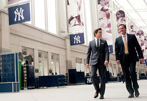 White Collar Baseball Scene 