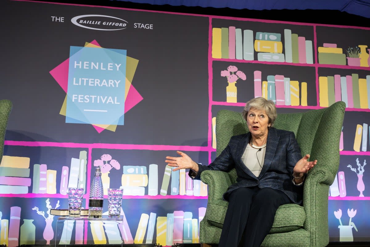 Asked at Henley Literary Festival if she would cut HS2, the former Tory leader responded with a categoric “no” (Scarlet Page)