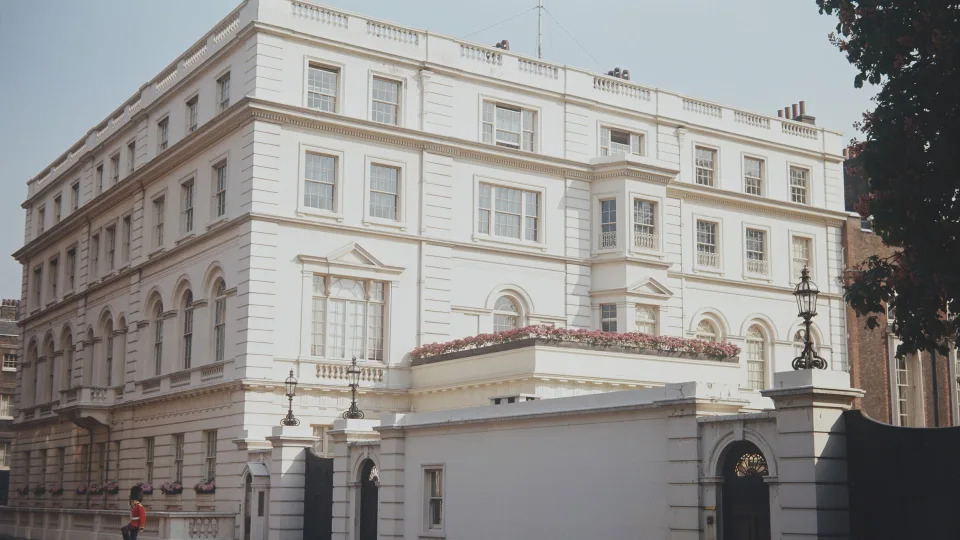 The exterior of Charles and Camilla's former home Clarence House