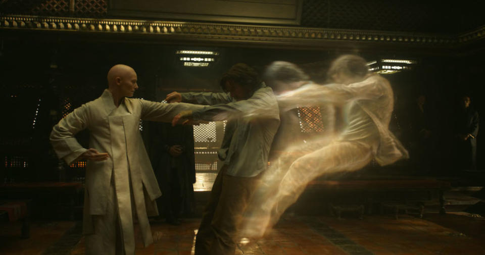 Mandatory Credit: Photo by DISNEY/Moviestore/REX/Shutterstock (5840740e) Tilda Swinton, Benedict Cumberbatch Doctor Strange - 2016