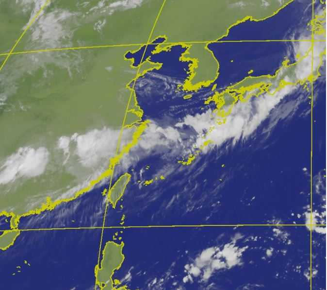 8日9時10分衛星雲圖。（圖／氣象局）