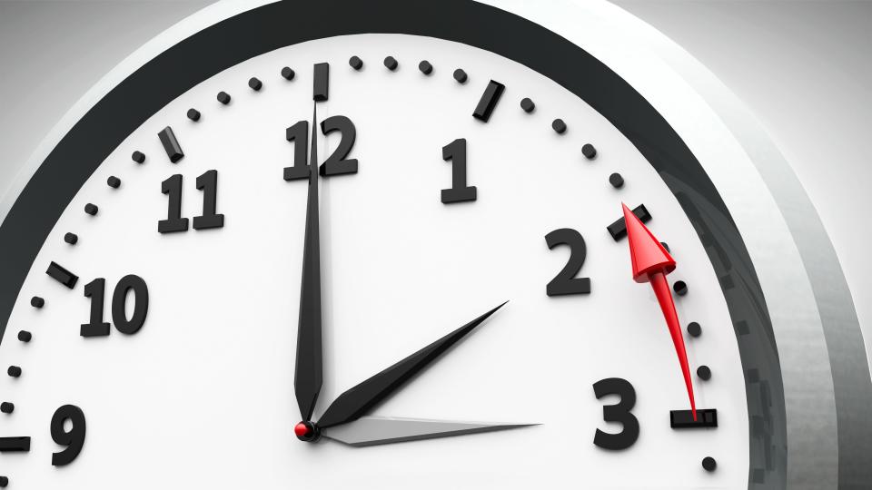 Daylight saving time will end at 2 a.m. local time on Sunday, Nov. 5, 2023.